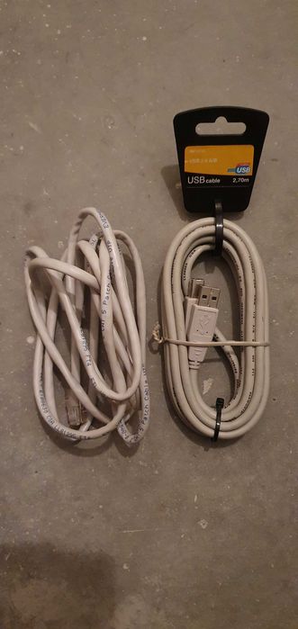 Cabo de Rede + Cabo USB 2.0 A/B