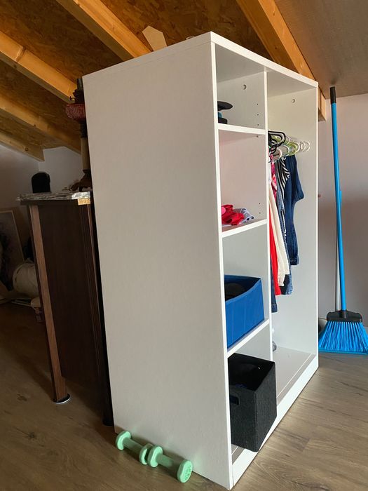 Roupeiro aberto branco Ikea