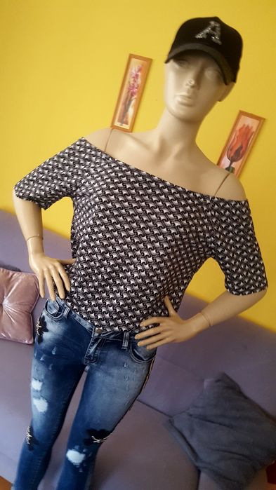 Bluzeczka, krótki rękaw, r S/M, Hiszpanka