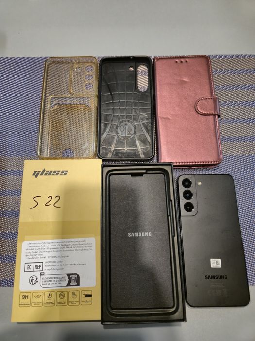 samsung galaxy s22 8gb/128gb czarny+dodatki