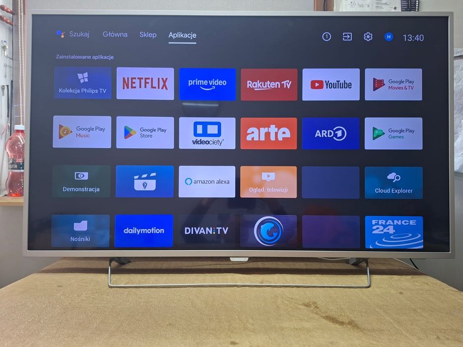 Android Smart TV Philips 55'cali Ambilight  4K UltraHD DVB-T2 HEVC Wi-Fi Bluetooth