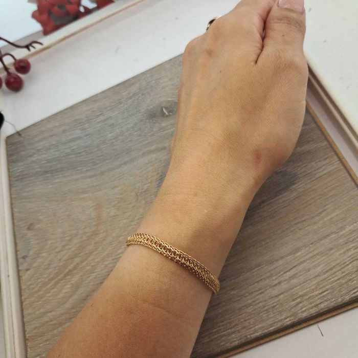 ‼Золотой браслет 3,85 гр 17 см Золото 585 Золотий браслет Новий