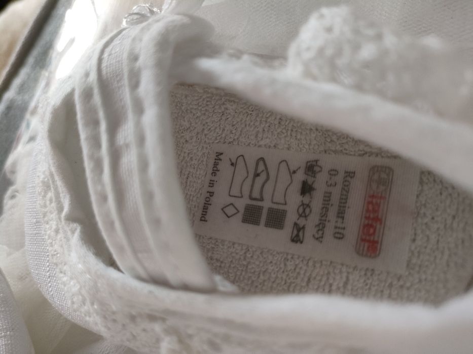 Komplet na chrzciny chrzest Święty ubranko sukienka buty dziewczynka