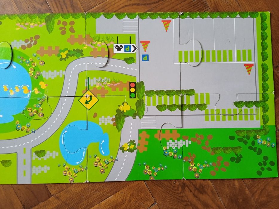 Пазли мега великі коврик дорога для машинок