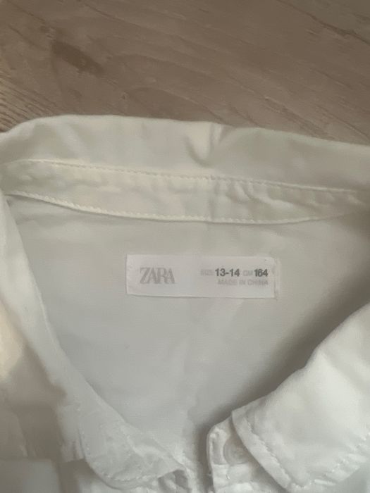Zara  сорочка біла на дівчинку 13-14   164