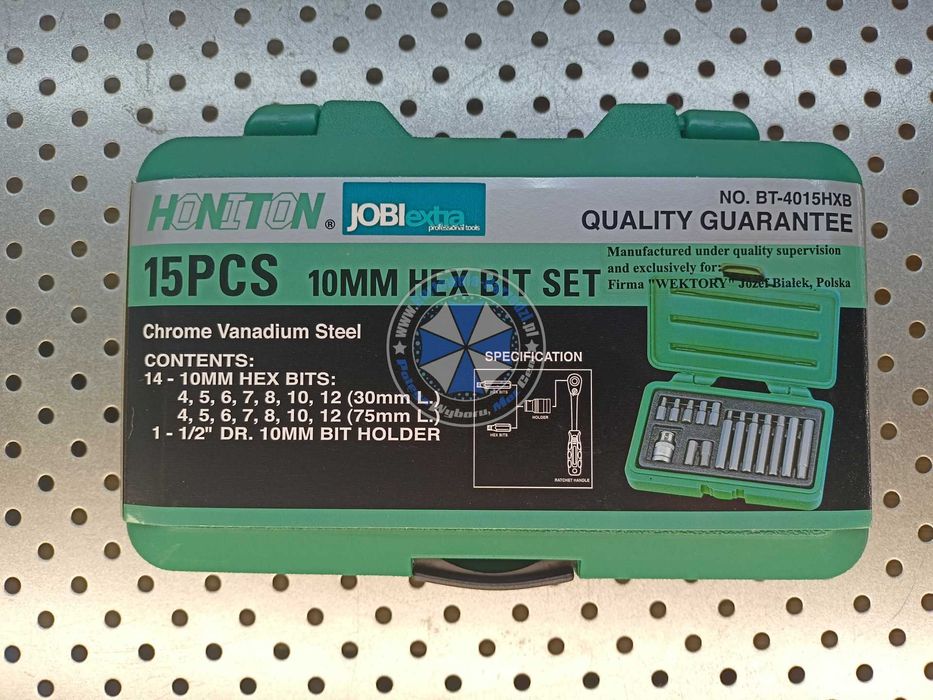 Zestaw bitów imbus 4-12mm 30mm / 75mm ze stali S2 HONITON bity imbusy