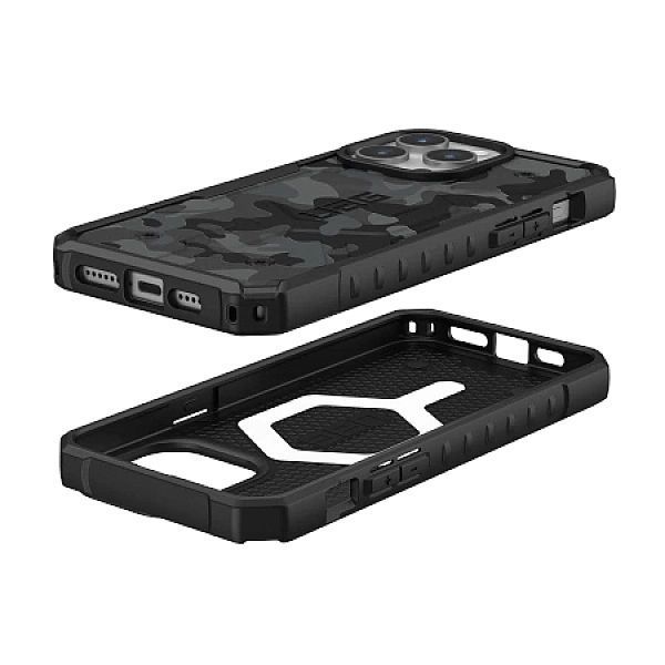 Etui Uag Pathfinder MagSafe do iPhone 15 Pro Max - czarne moro