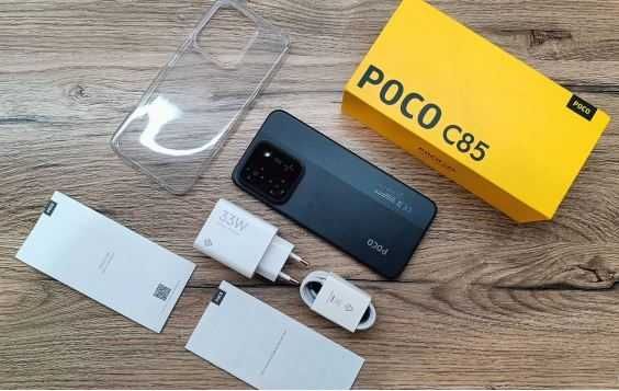 Смартфон Xiaomi Poco C85 black, green nfc