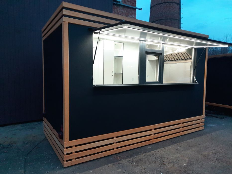 Торговий прицеп-кіоск, маф, фастфуд, кавярня, купава, кухня на колесах