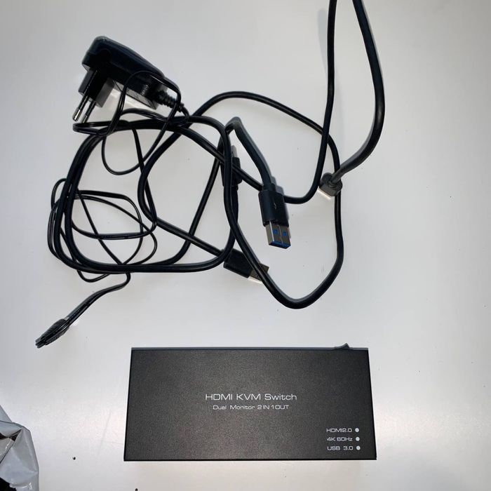 HDMI Dual Monitor KVM Switch для 2 комп'ютерів і 2 моніторів