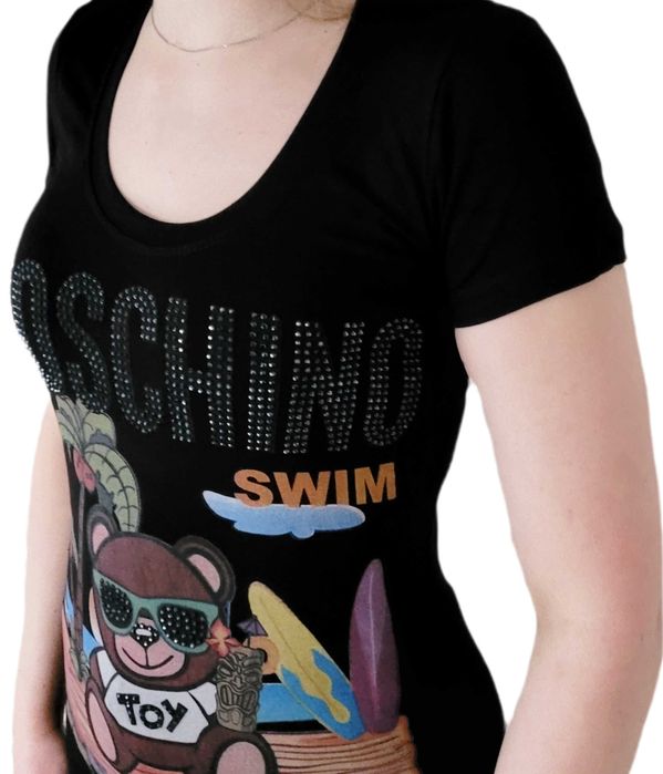 Koszulka damska MOSCHINO czarna rozm.S M L XL