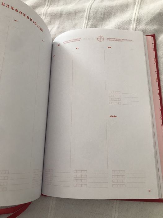 Moc Mapa obserwacji cyklu planer Masterki notes kalendarz planer