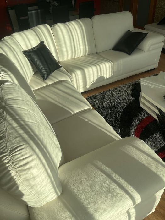 sofá branco como novo