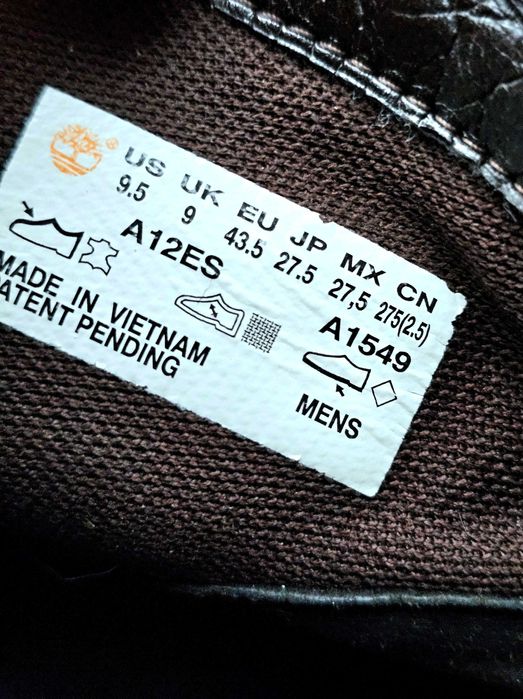 Продам оригинальные кожаные кожа ботинки от Timberland