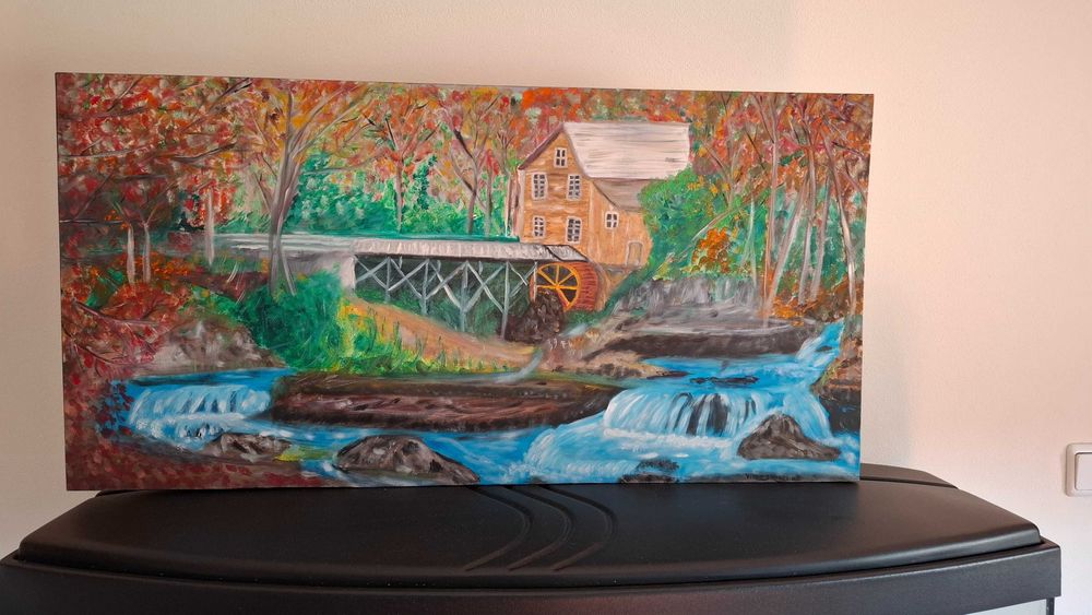 Quadro 100x50cm Oleo sobre tela