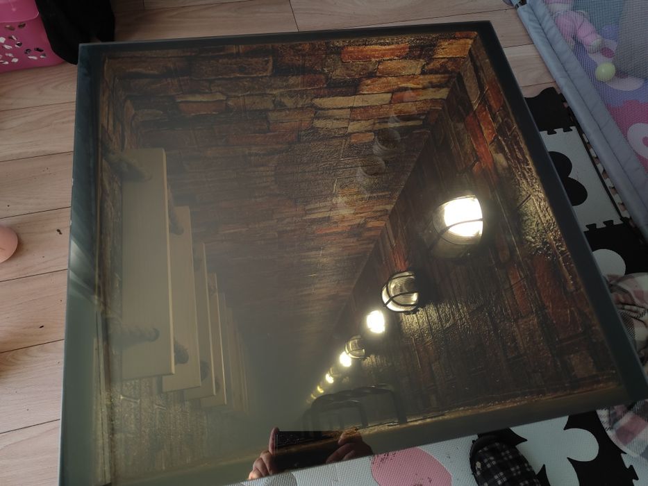 Stolik kawowy jedyny taki INFINITY MIRROR 3D