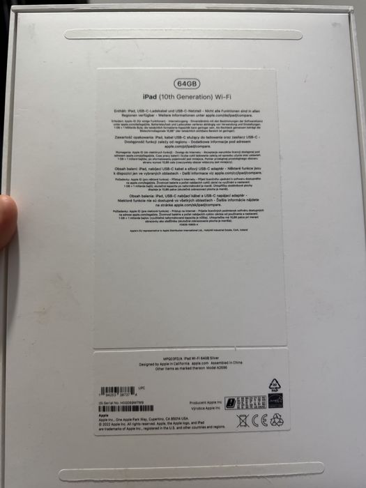 Ipad 10gen 64gb wifi idealny bez blokad