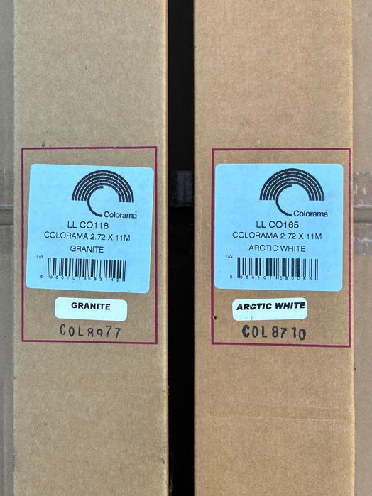 COLORAMA CO165 ARCTICE WHITE tło fotograficzne kartonowe papierowe