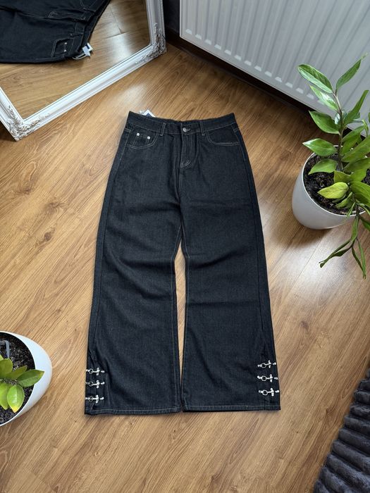 Архівні джиниси буткат кльош Opium flared jeans balenciaga racer drip