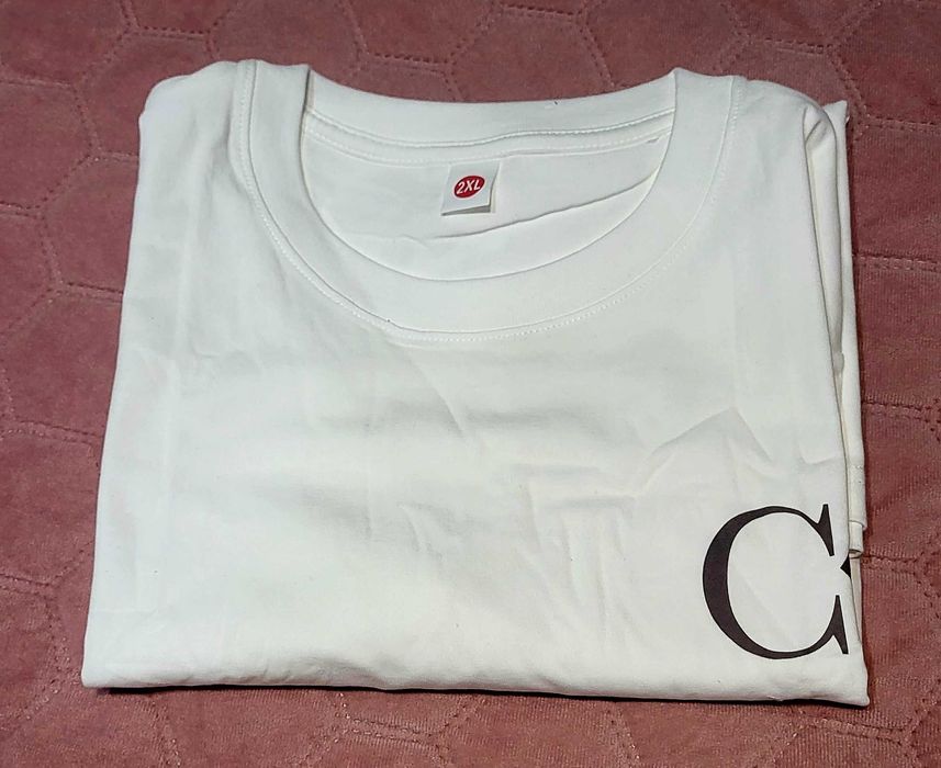 Koszulka tshirt biala 100% bawelna xxl