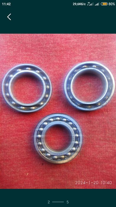 Підшипники радянського виробництва.
212,214,7512,209,110,407,11207к,60