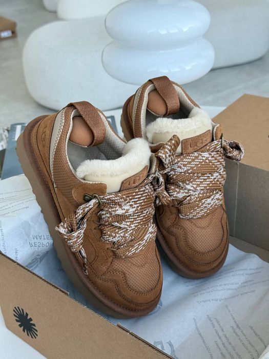 Ugg Lowmel Chestnut трендові жіночі уггі ловмел на овчині теплі зимові