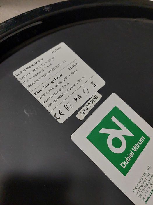 Lustro Wenecja Koło - efekt głębi