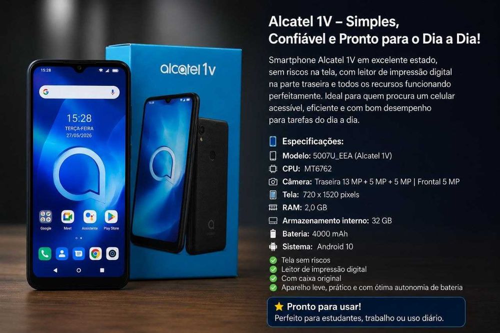 Telemóvel - Alcatel - com caixa original, -ótimo estado-
