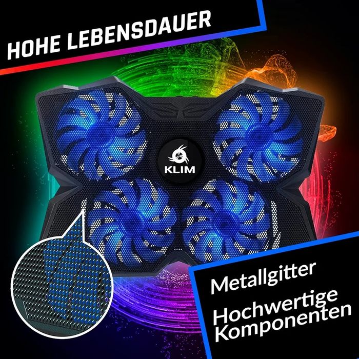 KLIM WIND Podkładka  chłodząca do laptopa