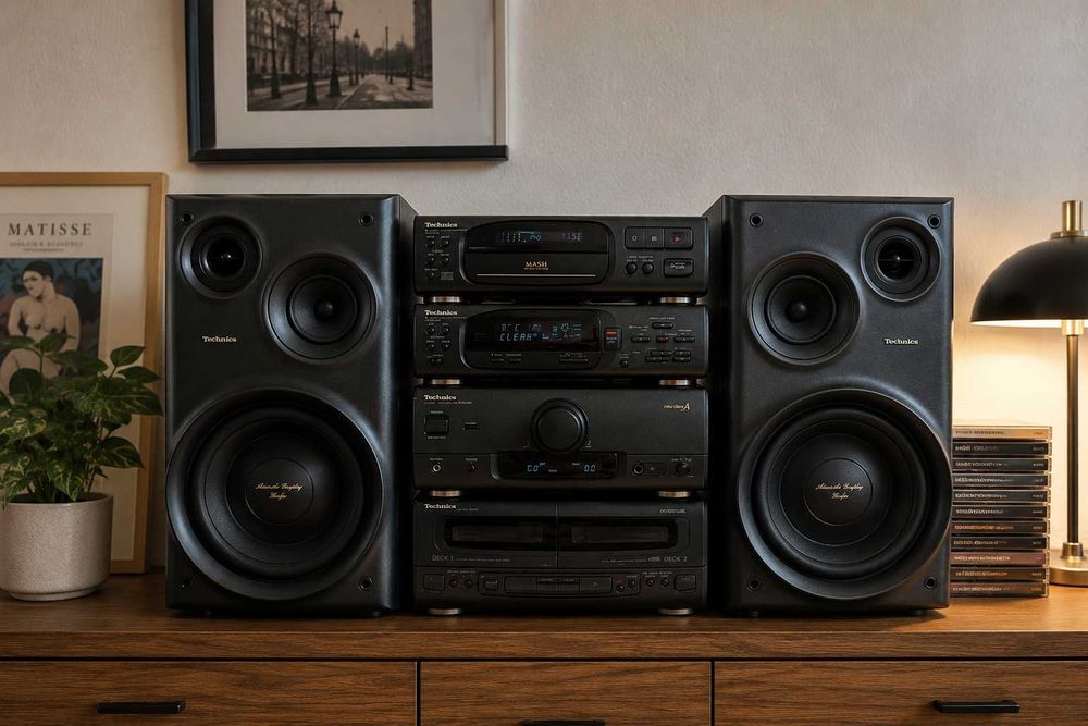 Музичний центр Technics SC-CH505 з двома колонками