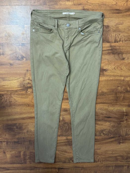 Spodnie jeansowe beżowe kremowe jeansy Levis rozmiar W27 L28 M