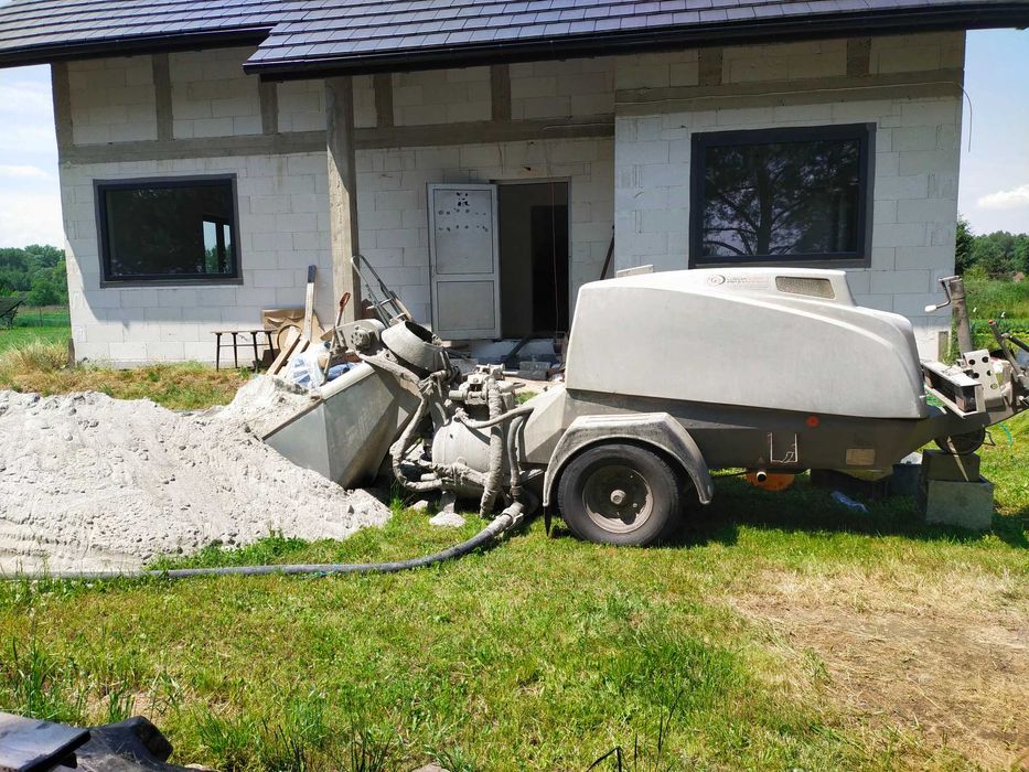 Wylewki maszynowe, Tynki maszynowe, Posadzki przemysłowe, styrobeton