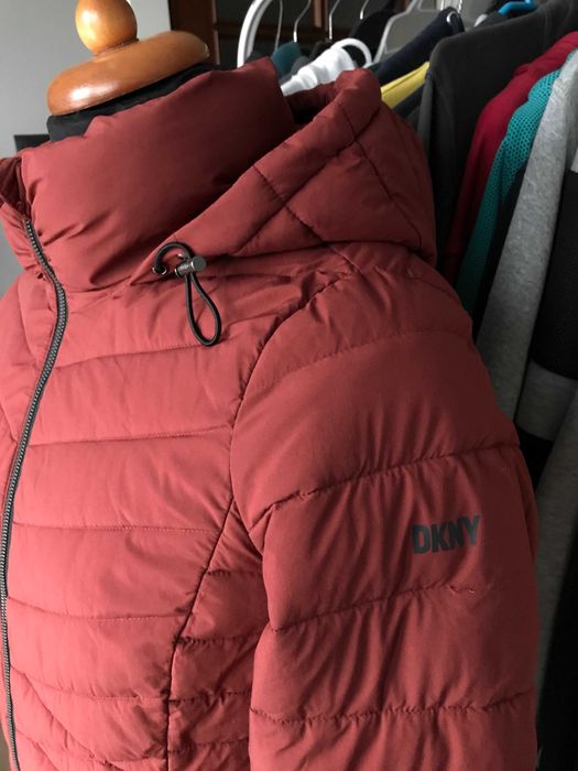 Kurtka puchowa zimowa DKNY Bib-Front Light Weight rozm. S