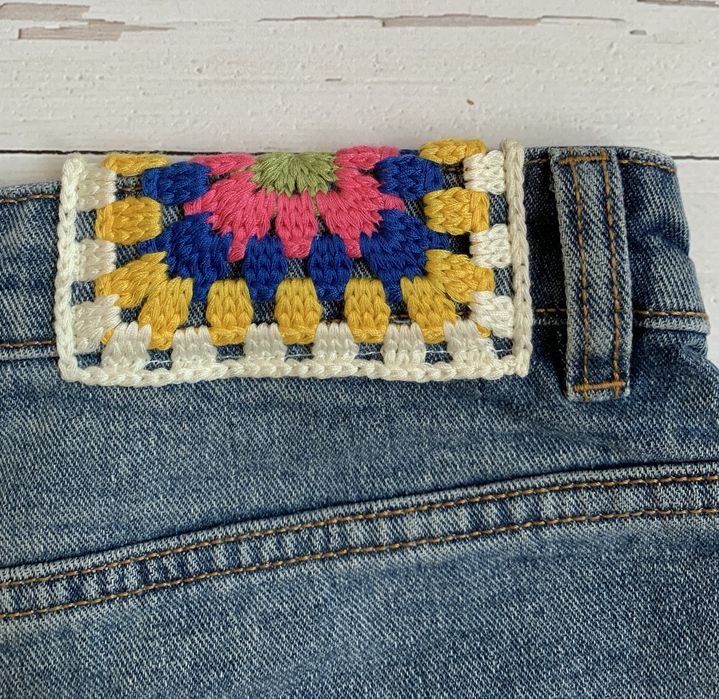 Szorty Damskie Spodenki Jeans Only M Hafty Kwiaty Flower Nowe !