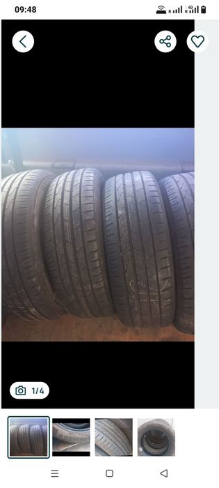 Продам компл шині 185/60/15 Hankok з немеччині добр стане
