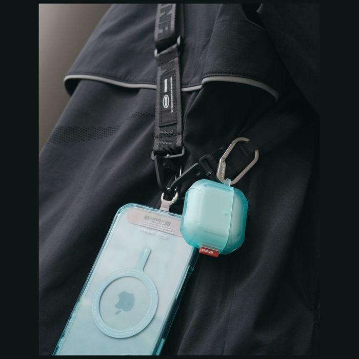 Etui Skinarma Mecha CE do AirPods 4 turkusowy