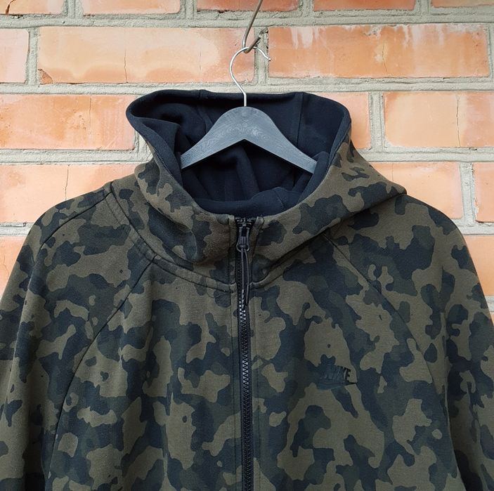 Nike Tech Fleece Camo Hoodie худі кофта на змійці оригінал XL