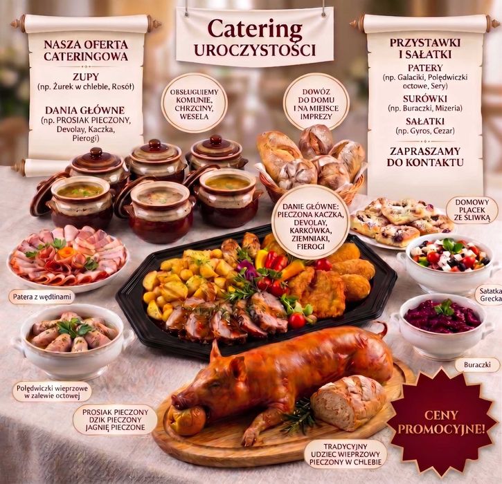 Catering Obsługa Imprez Okolicznościowych Uroczystości Przyjęć