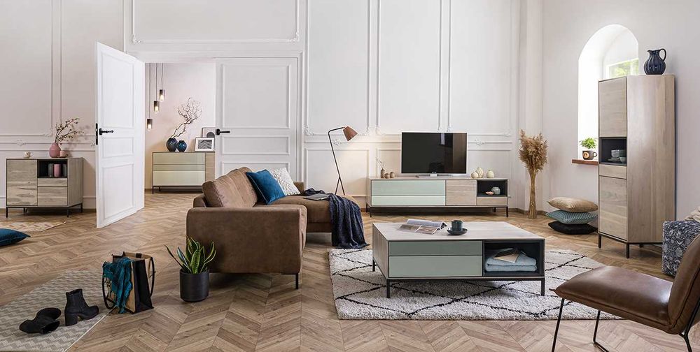 KOMODA LAKIEROWANA CHICAGO Drewniana z akacji BGM24.pl B 8627