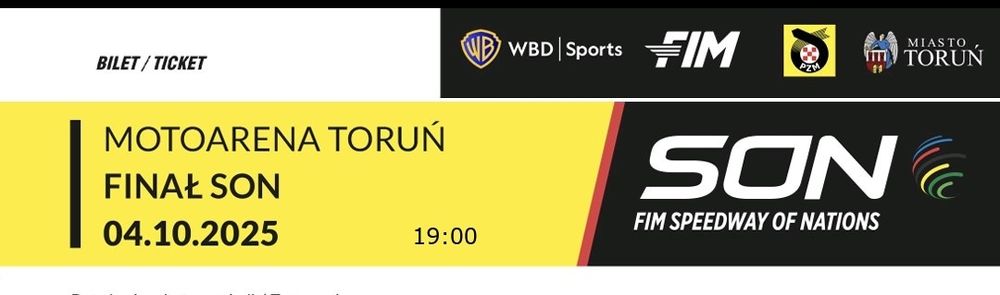 BILETY Żużel Finał SON Toruń 2025