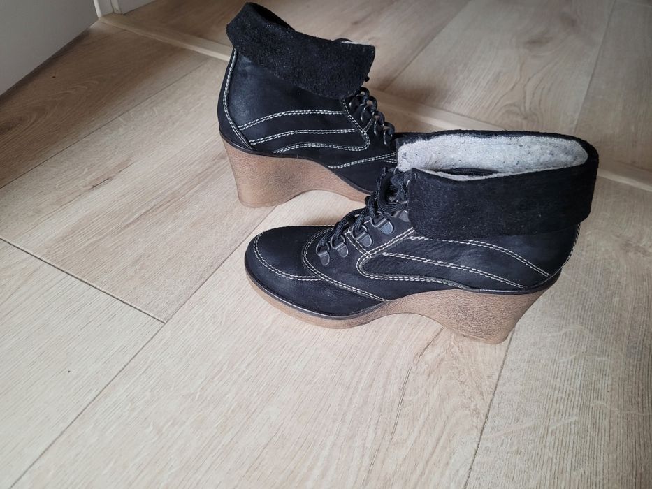 Botki damskie skórzane firmy Prima Moda r. 36  v