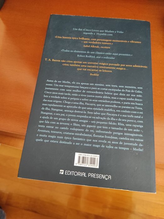 Livro Merlin Os Anos Perdidos