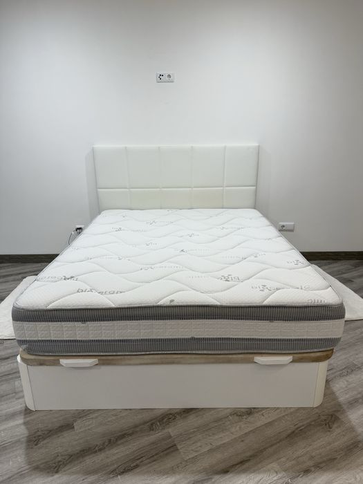 Cama Sommier + cabeceira + colchão 160x200