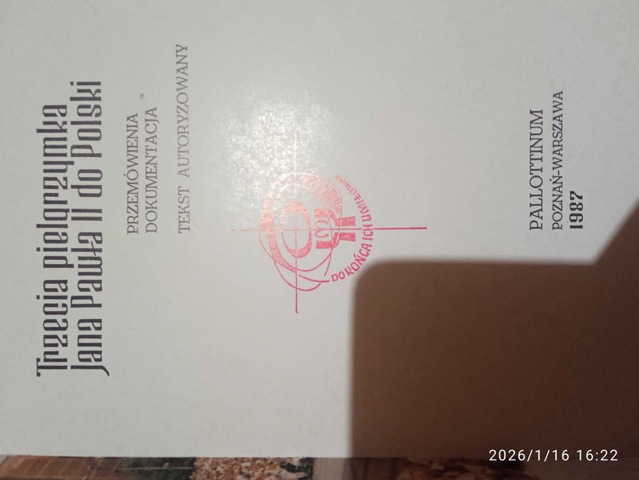 Książka trzecia pielgrzymka Jana Pawła2 do Polski