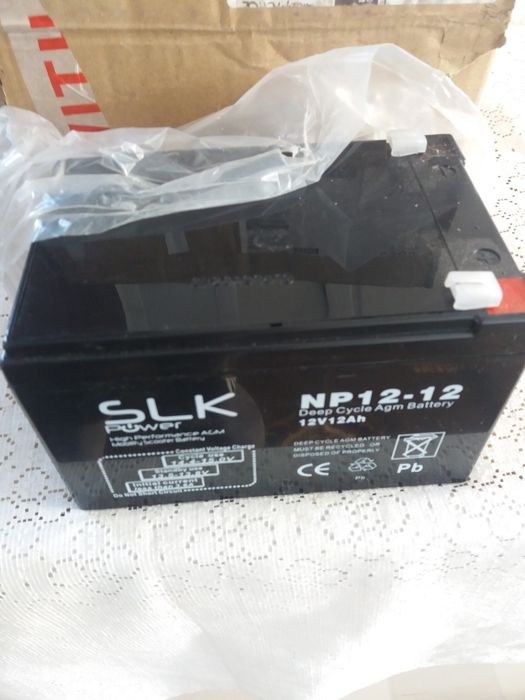 Батерея Акумулятор AGM  12v12Ah для УПС ІБП скутера  та іншого.