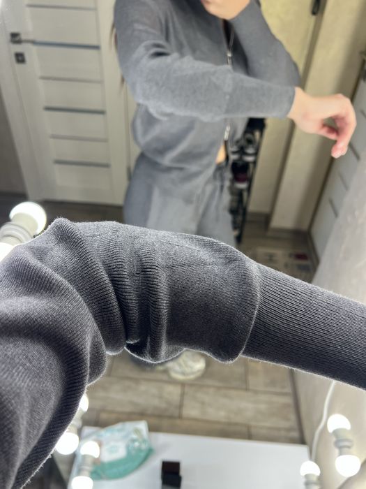 Костюм теплий машинна вязка трикотаж вязаний