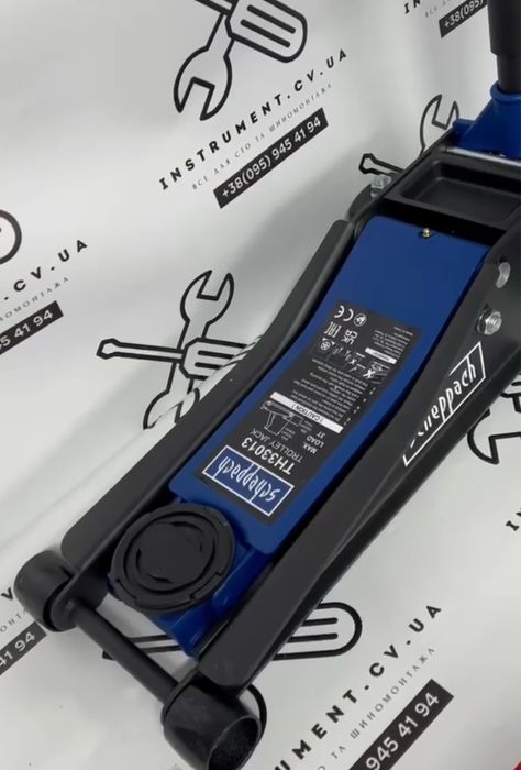 Scheppach Домкрат підкатний 3 Тони посилений низька посадна 75-505мм