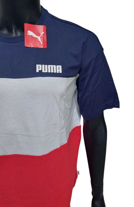 Bawełniana logowana koszulka męska  PUMA, R. M