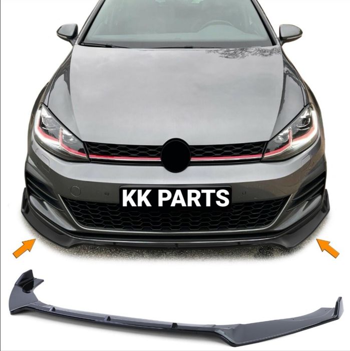 LIP SPOILER FRONTAL PALA ABA LÂMINA VW GOLF 7 7,5 VII GTI TCR GTD R