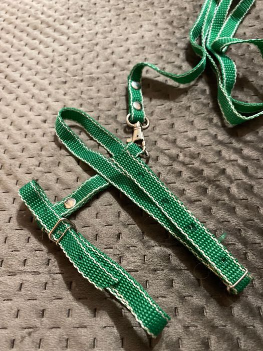 Шлейка з повідцем для котів нейлонова